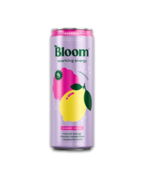 Bloom Sparkling Energy Raspberry Lemon 12x250ml