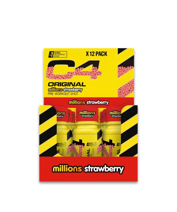 C4 Original Shots Millions Strawberry 12x60ml
