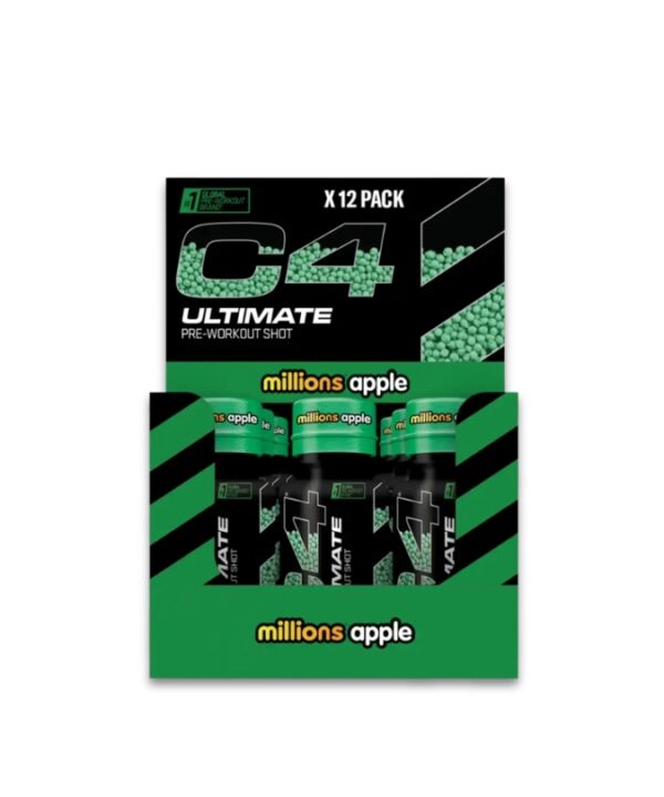 C4 Ultimate Pre-Workout Shot Millions Apple 12x60ml