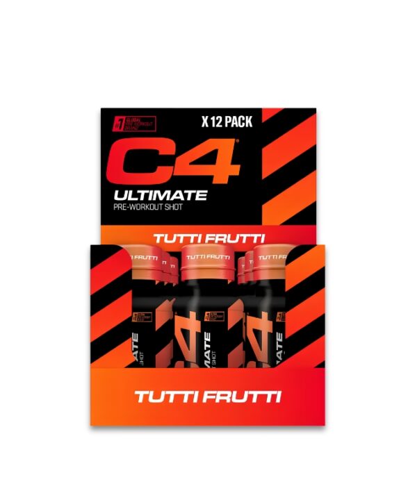 C4 Ultimate Pre-Workout Shot Tutti Frutti 12x60ml