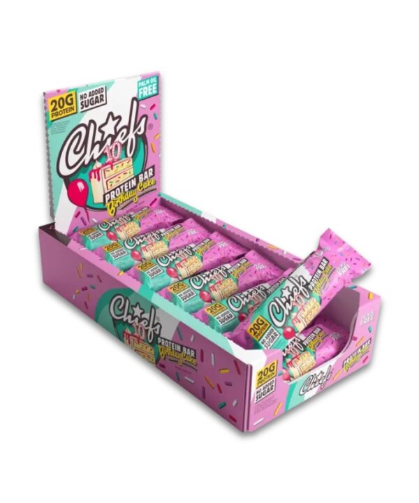 Chiefs Protein Bar Birthday Cake 12x55g