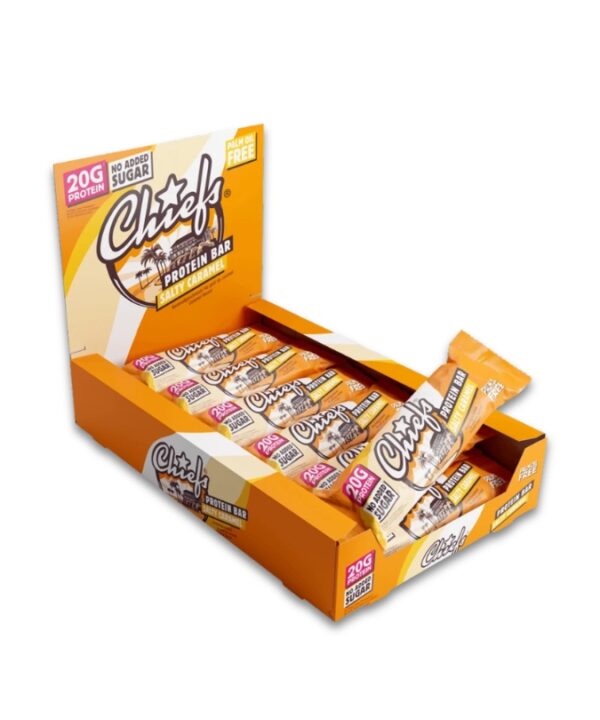Chiefs Protein Bar Salty Caramel 12x55g