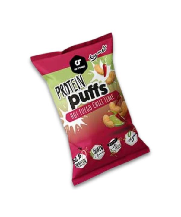 Go Fitness Protein Puffs Hot Fuego Chili Lime 12x50g