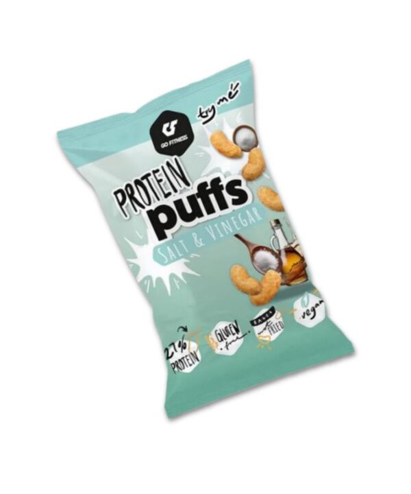 Go Fitness Protein Puffs Salt & Vinegar 12x50g