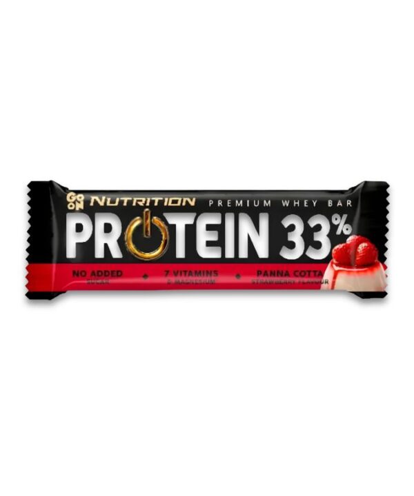 Go On Nutrition Protein Bar 33% Strawberry Panna Cotta 25x50g