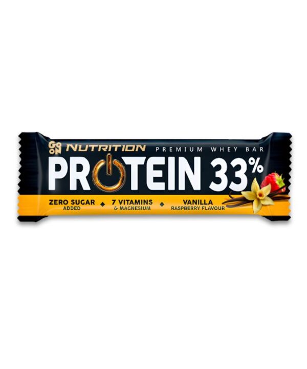 Go On Nutrition Protein Bar 33% Vanilla Raspberry 25x50g