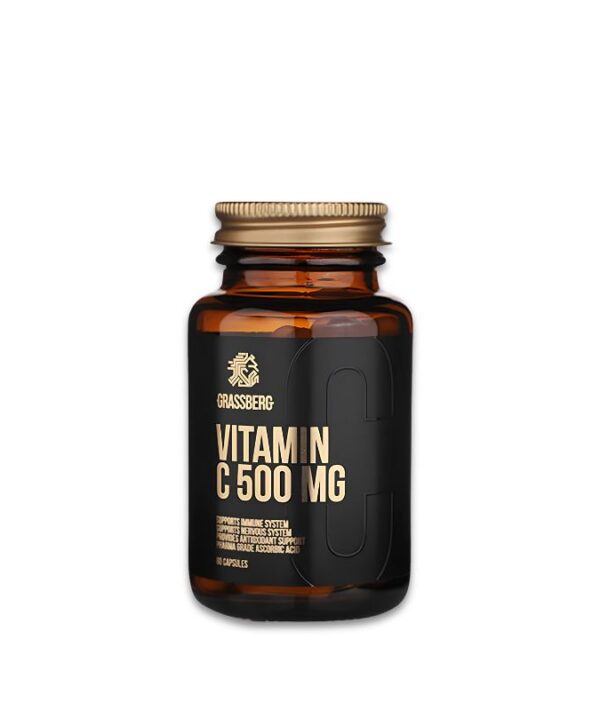Grassberg Vitamin C 500 mg Unflavoured 1x60 Caps