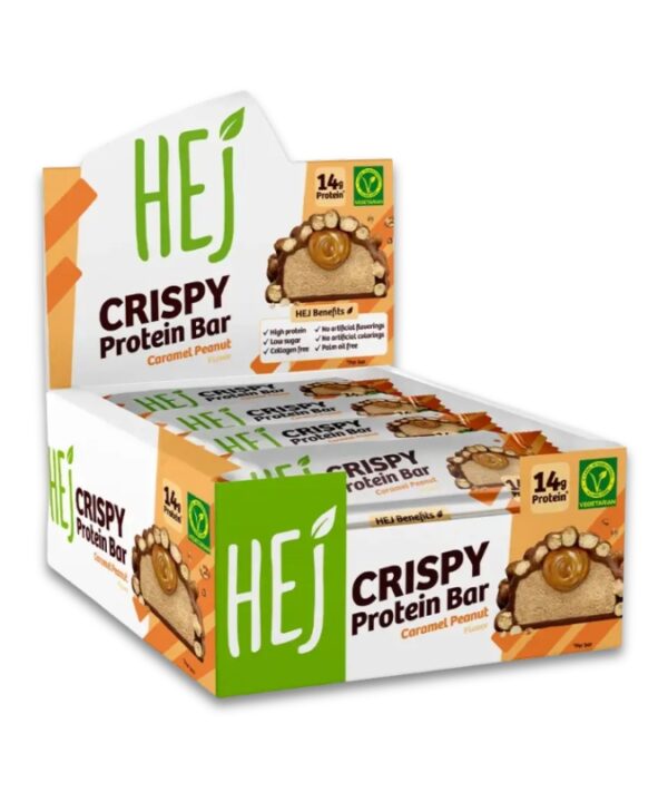 HEJ Natural HEJ Crispy Bar Caramel Peanut 12x45g