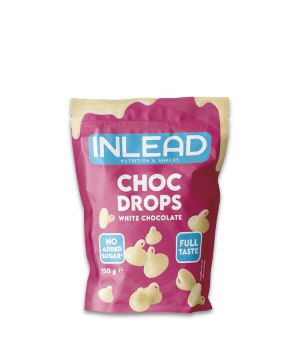 Inlead Choc Drops White Chocolate 1x150g