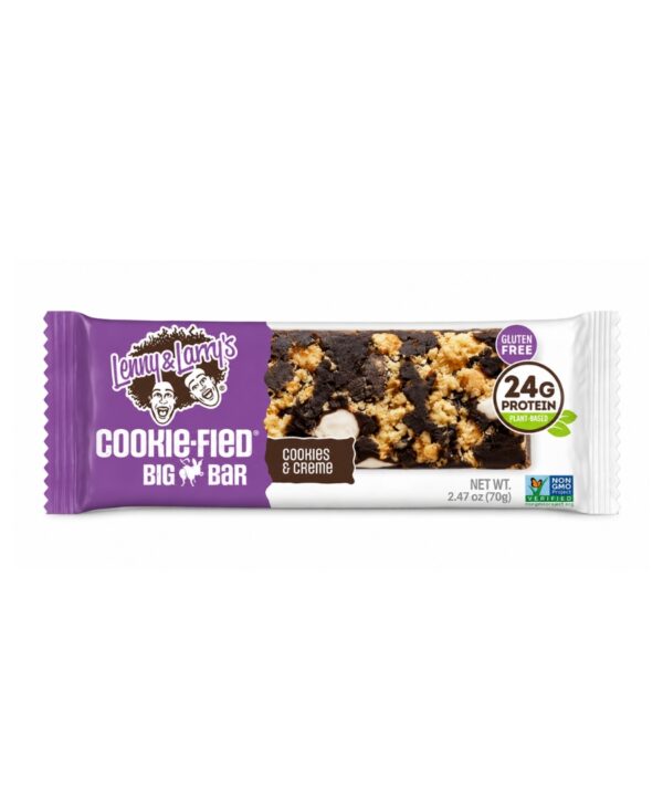 Lenny & Larry’s The Complete Cookie-fied Big Bar Cookies & Cream 12x90g