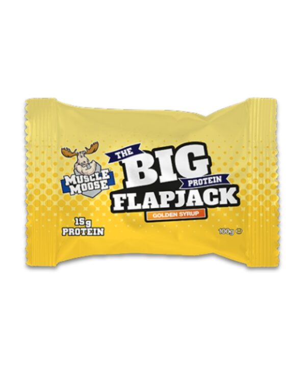 Muscle Moose Big Protein Flapjack Golden Syrup 12x100g