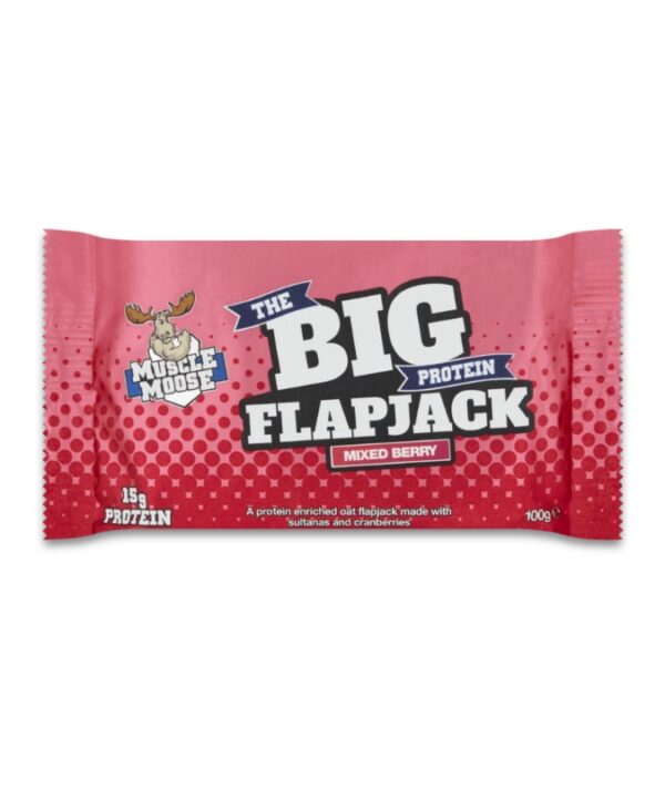 Muscle Moose Big Protein Flapjack Mixed Berry 12x100g