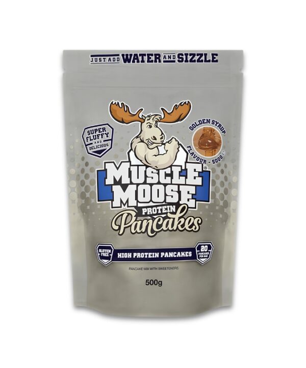 Muscle Moose Protein Pancakes Golden Syrup 1x500g