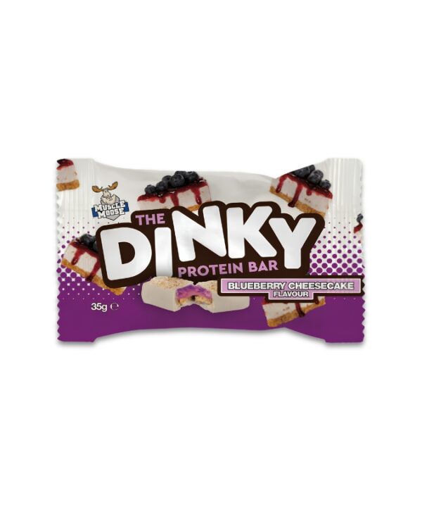 Muscle Moose The Dinky Protein Bar Blueberry Cheesecake 12x35g