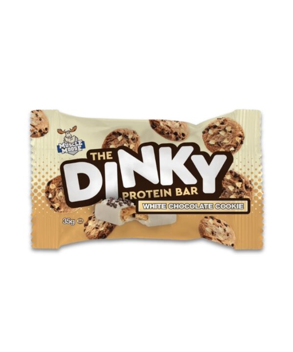 Muscle Moose The Dinky Protein Bar White Chocolate Cookie 12x35g