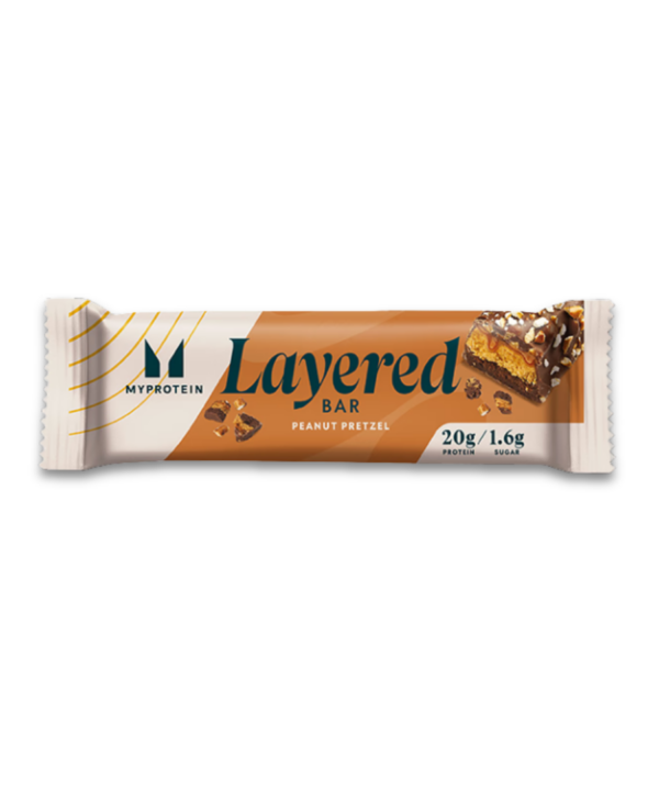 Myprotein Layered Bars Chocolate Peanut Pretzel 12x60g