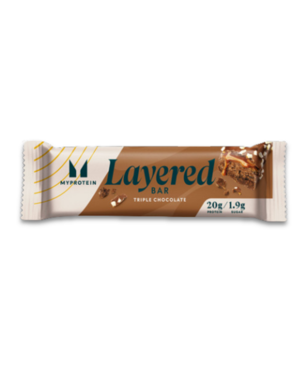 Myprotein Layered Bars Triple Chocolate Fudge 12x60g