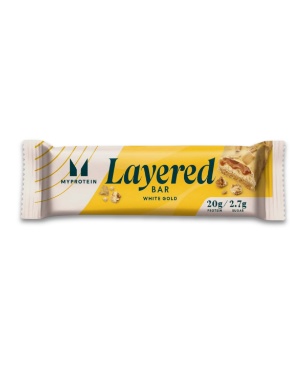 Myprotein Layered Bars White Gold 12x60g