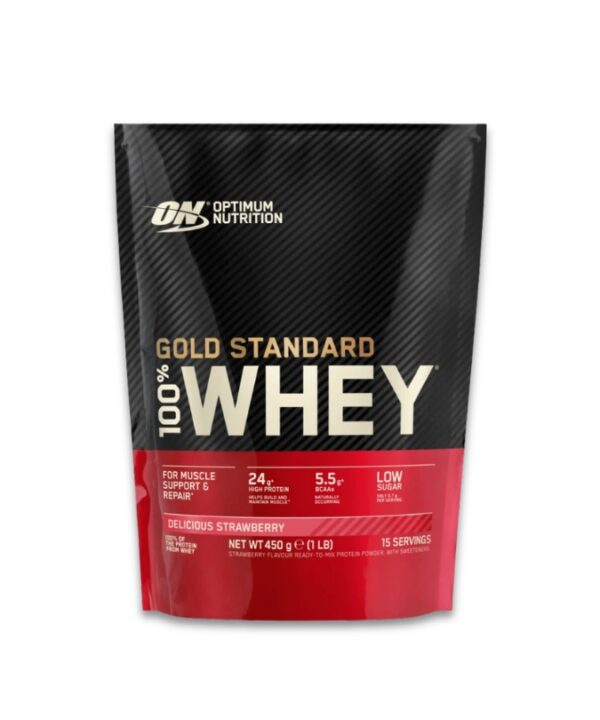 Optimum Nutrition 100% Whey Gold Standard Delicious Strawberry 1x450g