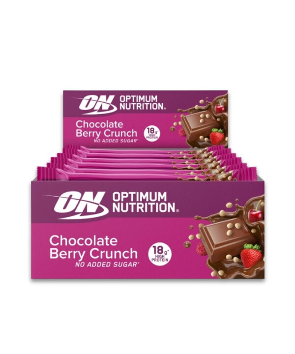 Optimum Nutrition Crunchy Protein Bar Chocolate Berry Crunch 12x55g