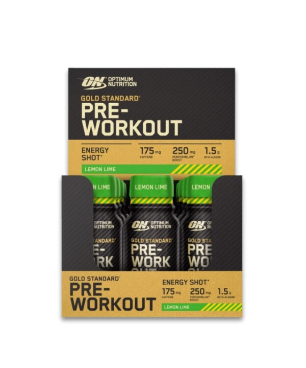 Optimum Nutrition Gold Standard Pre-Workout Shot Lemon Lime 12x60ml