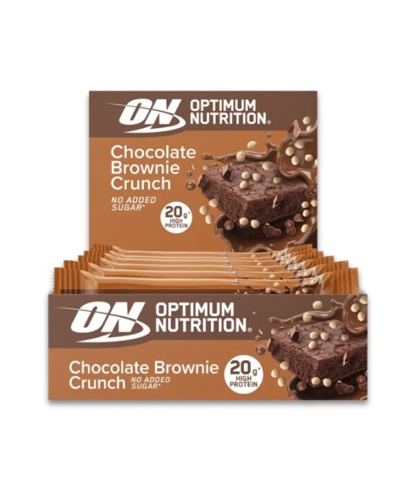 Optimum Nutrition Protein Crisp Bar Chocolate Brownie Crunch 10x65g