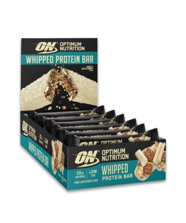 Optimum Nutrition Whipped Protein Bar Peanut & Salted Caramel 10x60g