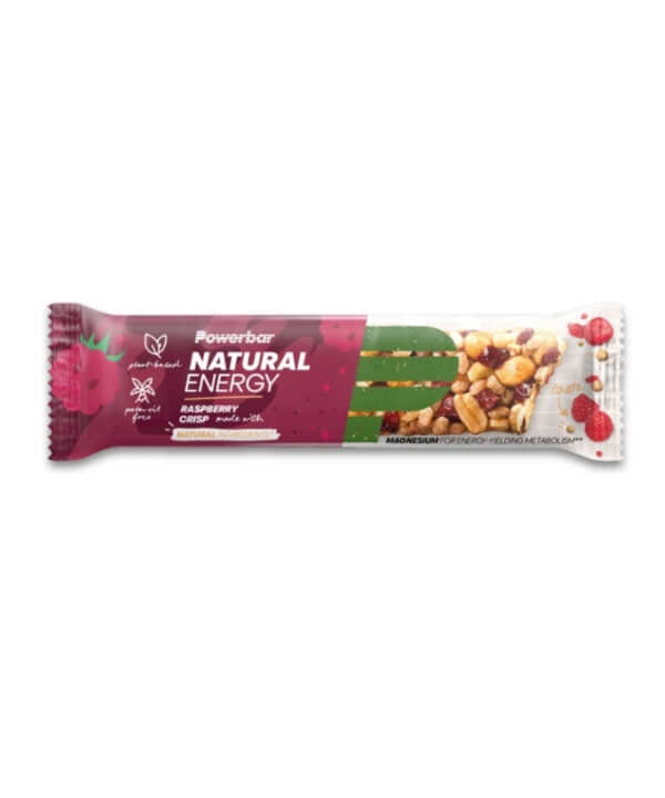 Powerbar Natural Energy Cereal Bar + Magnesium Raspberry Crisp 18x40g