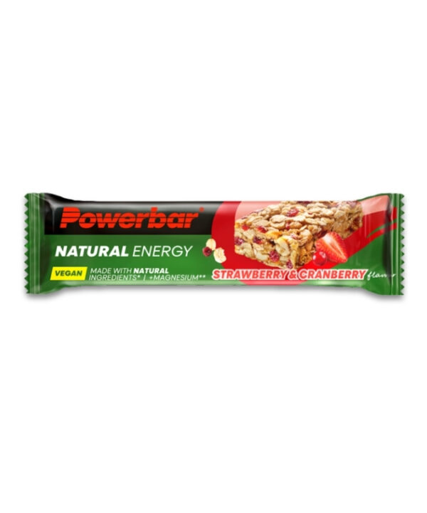 Powerbar Natural Energy Cereal Bar + Magnesium Strawberry & Cranberry 18x40g