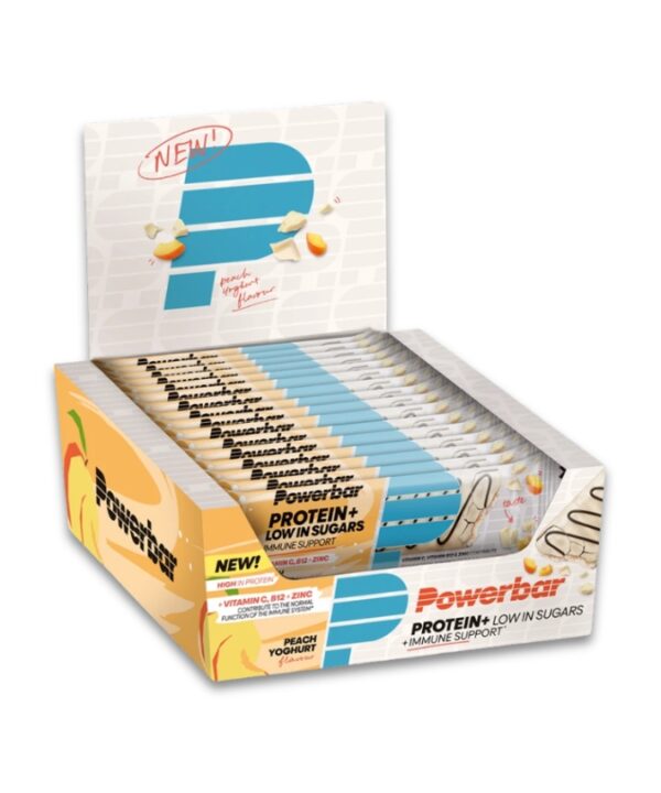 Powerbar Protein Plus Low Sugar + Immune Bar Peach Yoghurt 16x35g