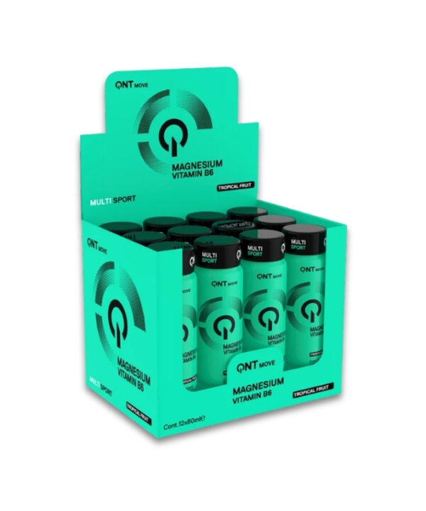 QNT Magnesium Sport Shot Tropical Fruit 12x80ml
