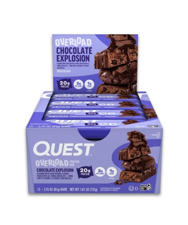 QUEST Overload Bars Chocolate Explosion 12x58g
