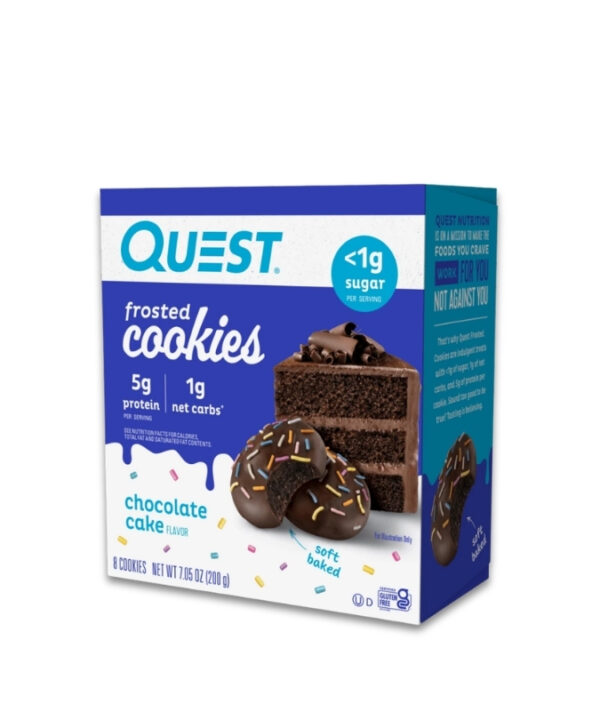 QUEST Protein Frosted Cookies Chocolate Cake 8x25g