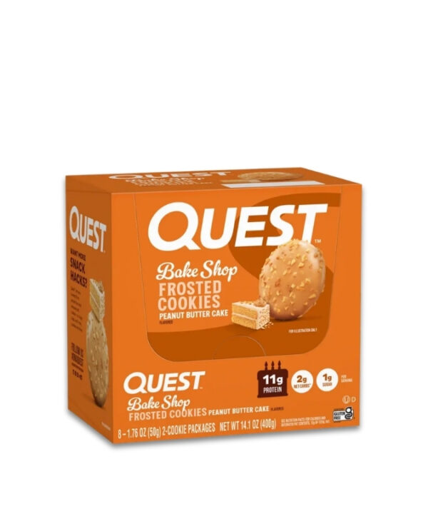 QUEST Protein Frosted Cookies Peanut Butter Cake 8x25g