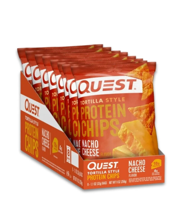 QUEST Protein Tortilla Chips Nacho Cheese 8x32g