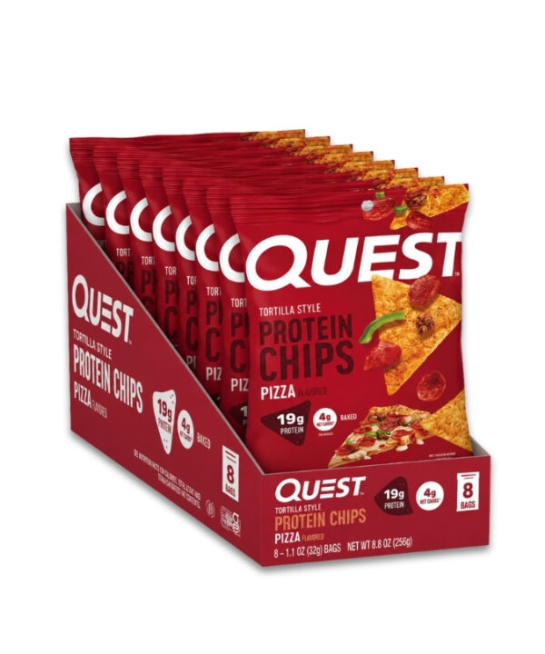 QUEST Protein Tortilla Chips Pizza 8x32g