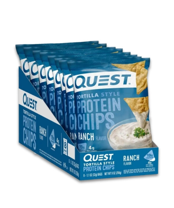 QUEST Protein Tortilla Chips Ranch 8x32g