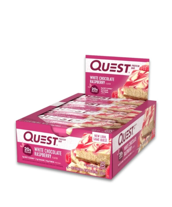 QUEST Quest Bars White Chocolate Raspberry 12x60g