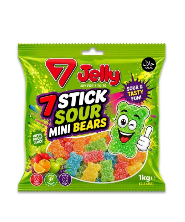 7 Stick Sour Mini Bears 1 x 1kg