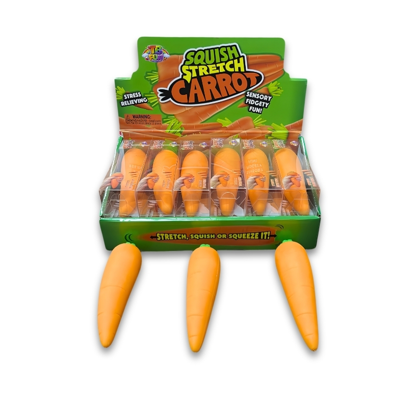 TB Fun TikTok Viral Stretch Carrot Squishy 1×12