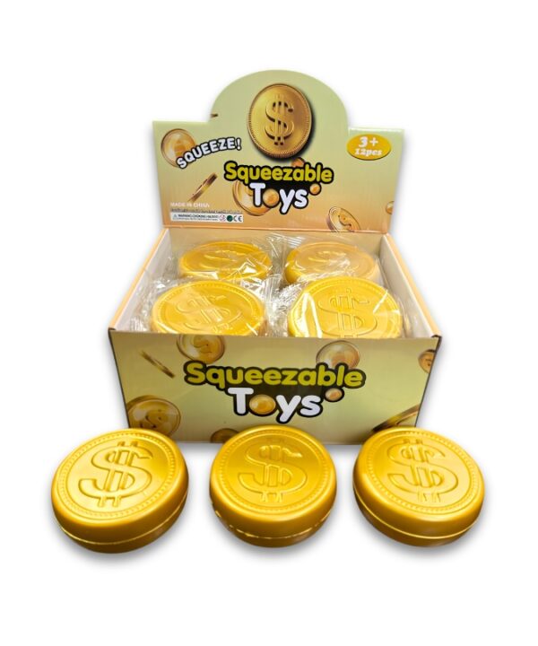 Squeezable Toy's Coin PU Squishy 1x12
