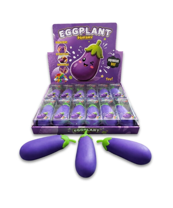 TikTok Viral Eggplant Squishy 1x12