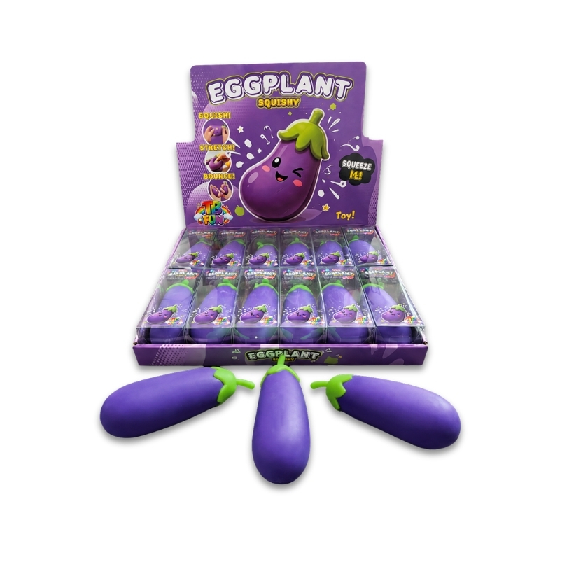 TB Fun TikTok Viral Eggplant Squishy 1×12