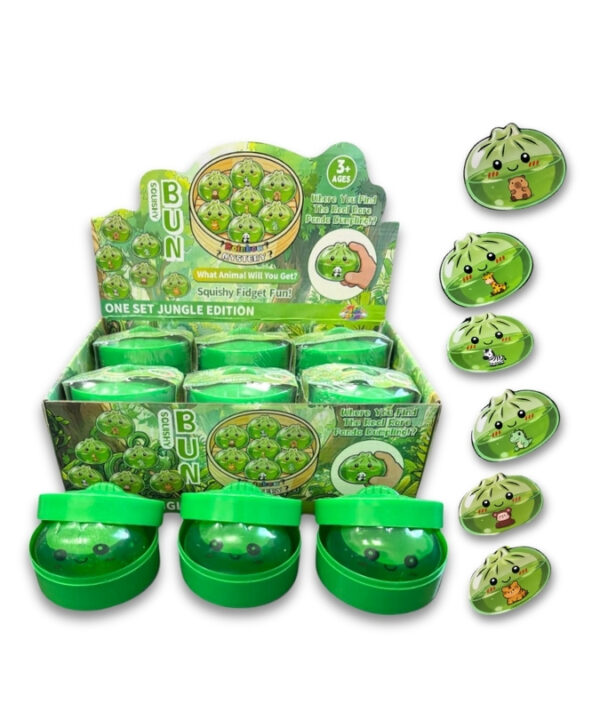 TikTok Viral Squishy Bun Jungle Edition Dumpling 1x12