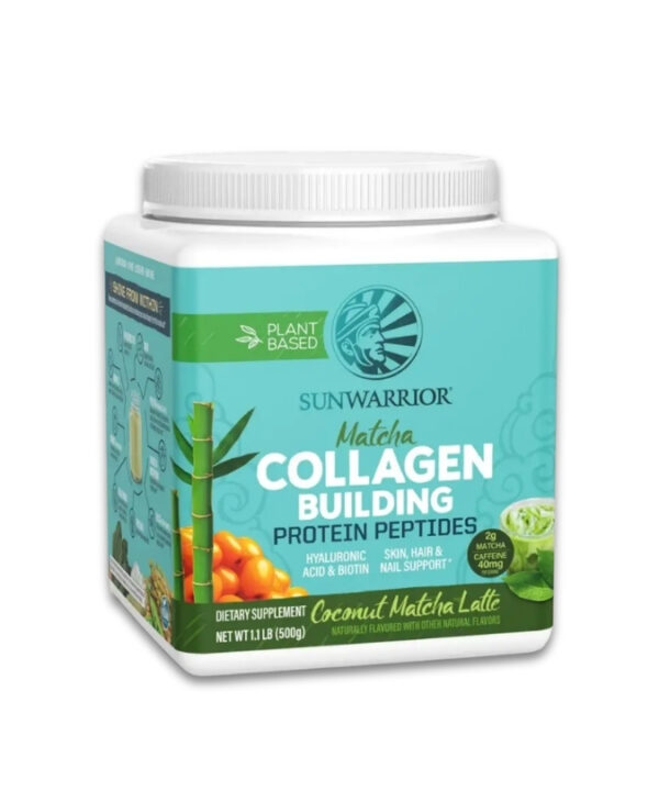 Sunwarrior Collagen Building Protein Peptides Coconut Matcha Latte 1x500g