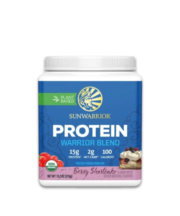 Sunwarrior Warrior Blend Organic Berry Shortcake 1x375g