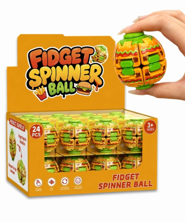 Viral TikTok Fidget Spinner Ball Display 1x24 Units
