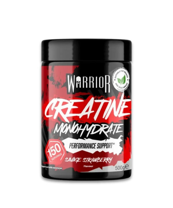 Warrior Creatine - Flavoured Savage Strawberry 1x500g
