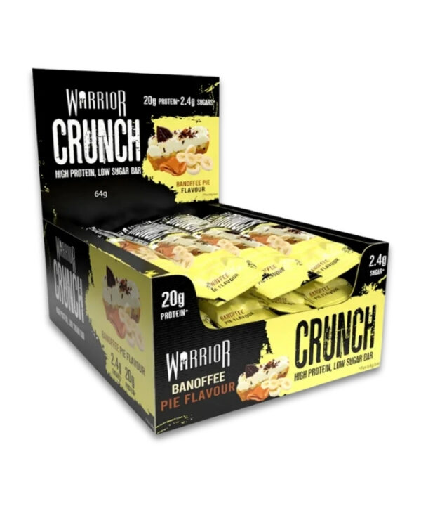 Warrior Crunch Protein Bar Banoffee Pie 12x64g