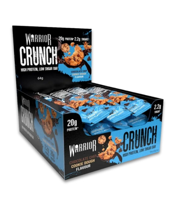 Warrior Crunch Protein Bar Chocolate Chip Cookie Dough 12x64g